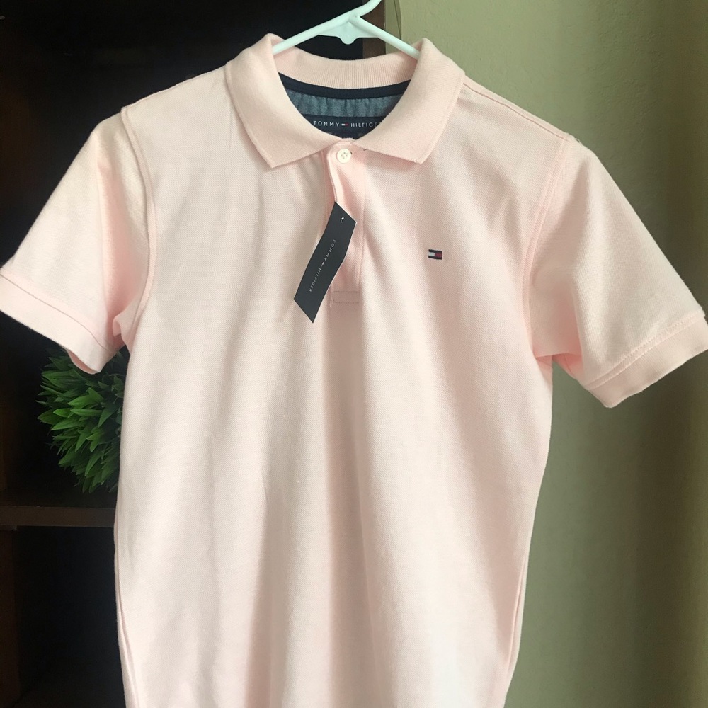 Boys Tommy Hilfiger Pink Polo shirt